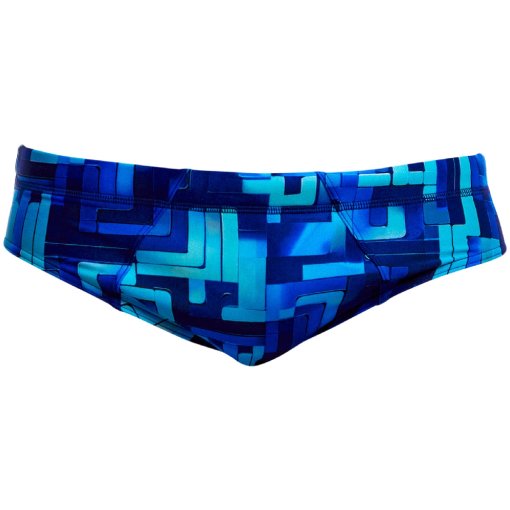 Picture of Funky Trunks Seamed Eco Swim Briefs Men - You Blued
