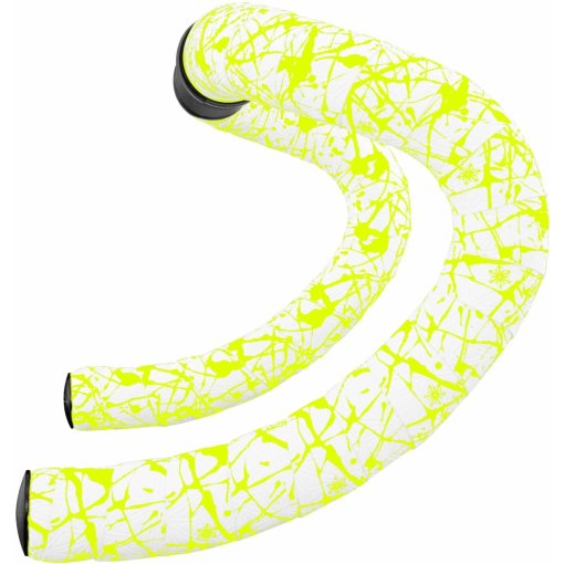 Produktbild von Supacaz Super Sticky Kush Splat Limited Lenkerband - White / Neon Yellow