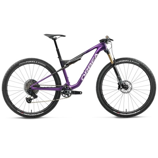 Picture of Orbea OIZ M-TEAM AXS - Carbon Mountain Bike - 2027 - Royal Plum - Diamond Black Carbon (matt)