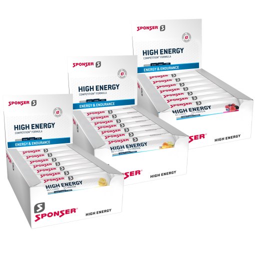 Foto de SPONSER Barrita de Cereales con Carbohidratos - High Energy Bar - 30x45g