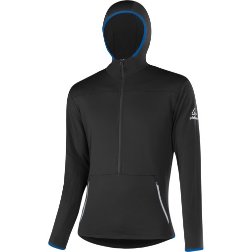 Immagine prodotto da Löffler Felpa con Cappuccio Uomo - Merino Fleece - nero/marin 911