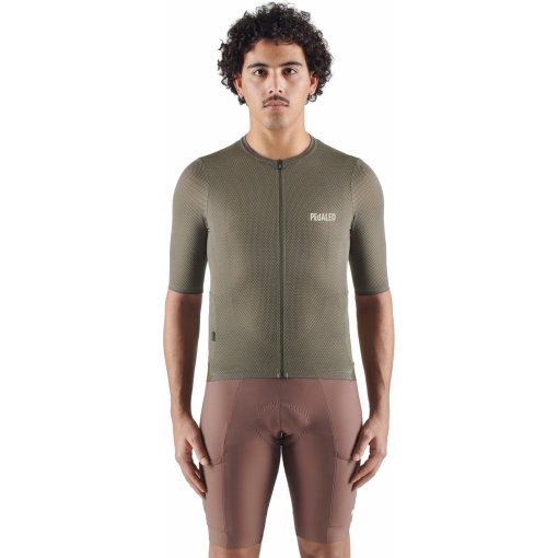 Immagine prodotto da PEdALED Maglia a Maniche Corte Uomo - Odyssey Delta - Military Green