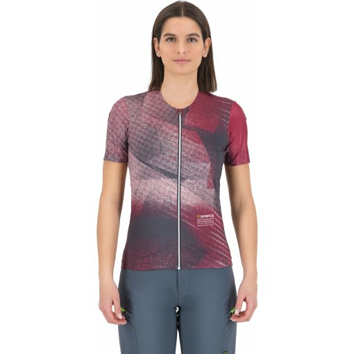 Productfoto van Karpos Sarca Fietshirt met Korte Mouwen Dames - beet red/pristine