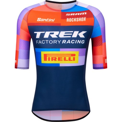 Foto de Santini Maillot de Manga Corta Hombre - Trek Factory Racing 2025 RE978GLL25XC - print
