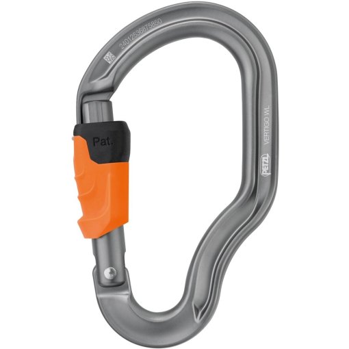 Produktbild von Petzl Vertigo Wire-Lock Karabiner - grey / orange