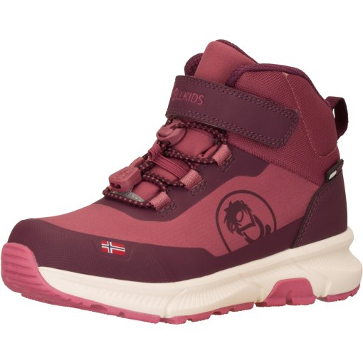 Productfoto van Trollkids Kristiansand Winter Mid Cut Kinderschoenen voor kinderen - Frozen Berry/Deep Ruby