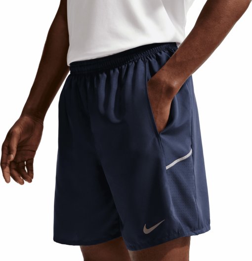 Productfoto van Nike Miler Dri-FIT 7&quot; Hardloop-half-tights met binnenbroek voor heren - midnight navy/reflective silver IF2070-410