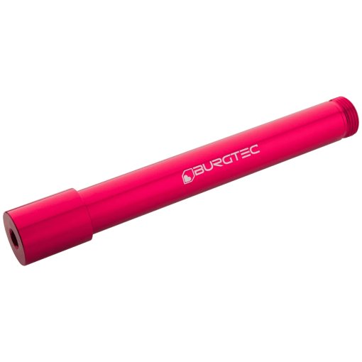 Photo produit de Burgtec Axe Traversant - avant | 20x110mm Boost | 141mm | pour Öhlins DH38 - toxic barbie pink