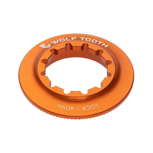 Immagine prodotto da Wolf Tooth Centerlock Anello di Bloccaggio - Scanalatura Interna - arancione