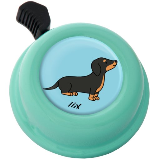 Produktbild von Liix Colour Bell Fahrradklingel - Dachshund Pastel Green