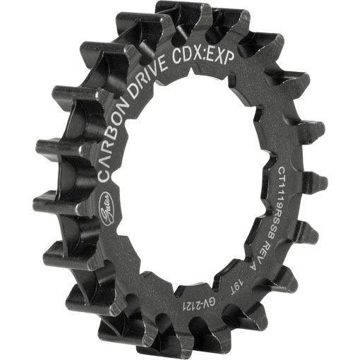 Foto de Gates Carbon Drive Polea de Correa - CDX Centertrack - Trasero | Rohloff - Spline - negro - 19 T