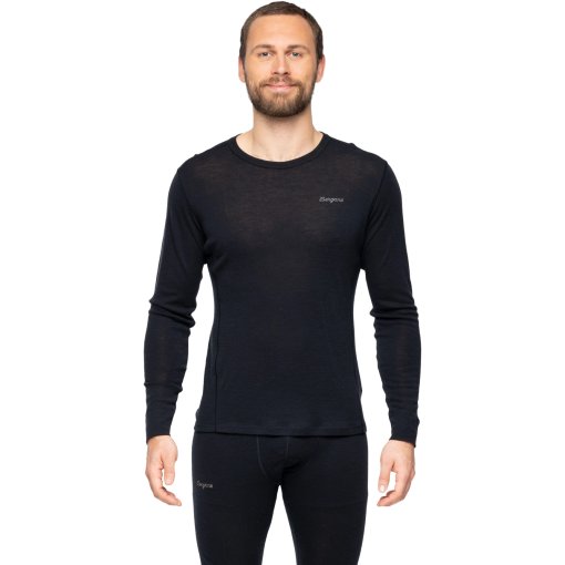 Foto de Bergans Camiseta de Manga Larga Hombre - Inner:Dual Merino - negro