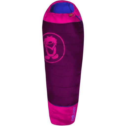 Picture of Trollkids Fjell Dreamer Extendable Sleeping Bag Kids - Dark Rose/Magenta/Medium Blue