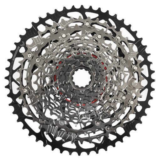 Productfoto van SRAM Eagle XS-1270 Cassette - T-Type | HG | 12-voudig | A1 - zwart/zilver - Speciale aanbieding