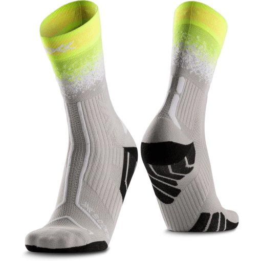 Picture of X-Socks Trailrun Terraskin Perform Crew Socks - fluo yellow/x white/silver grey