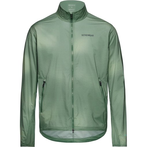 Foto de GOREWEAR Concurve Electro Chaqueta cortavientos para hombres - crushed slate green / spring green DHDJ