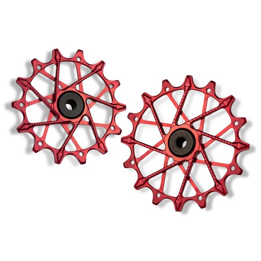 Immagine prodotto da Garbaruk Pulegge Cambio per Shimano | 14-16 denti | 12-velocità - rosso