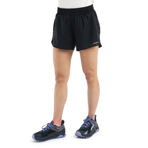 Photo produit de Icebreaker Short Femme - Merino 125 ZoneKnit™ Speed 3&quot; - Noir