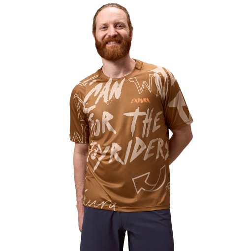Photo produit de Endura Singletrack Print T-shirt manches courtes hommes - trail bronze