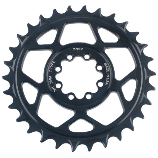 Picture of 5DEV T-Type Chainring - MTB | Aluminum | Direct Mount (SRAM 8-Bolt) - black