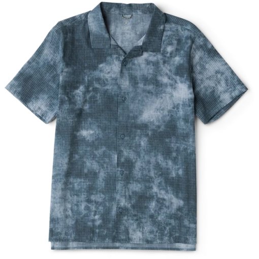 Picture of Roark Bless Up Trail Button Up Short Sleeve Shirt Men - dark slate