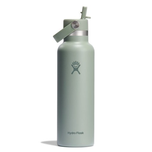 Foto de Hydro Flask 21oz Botella Térmica Standard Mouth + Flex Straw Tapa - 621ml - Tonal Agave