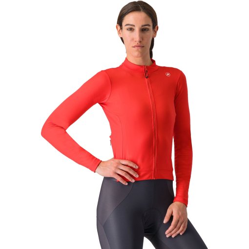 Foto de Castelli Maillot Térmico Mujer - Espresso - hibiscus/dark grey 081