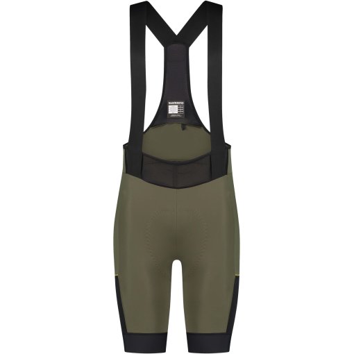 Photo produit de Shimano Cuissard à Bretelles Court Cycliste Homme - Evolve Corsa - dark olive