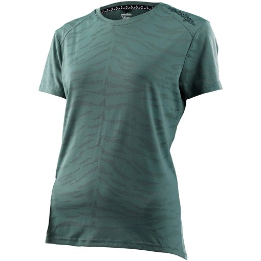 Foto de Troy Lee Designs Maillot de Manga Corta Mujer - Lilium - Tiger Jacquard Steel Green