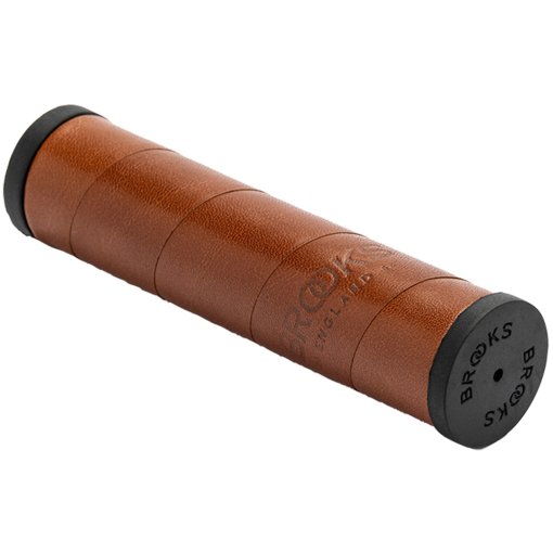 【新品未使用】LEATHER GRIP BLK 130mm 【BROOKS】 Brooks Willow Leather Grip 130/130 - Black | BIKE24
