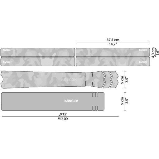 Immagine prodotto da DYEDBRO Pellicola Protettiva per Telaio - Camo - white gloss