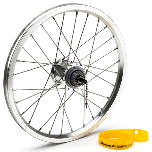 Immagine prodotto da Brompton 16&quot; Ruota Posteriore con Cambio al Mozzo a 3 Velocità - BSR - argento