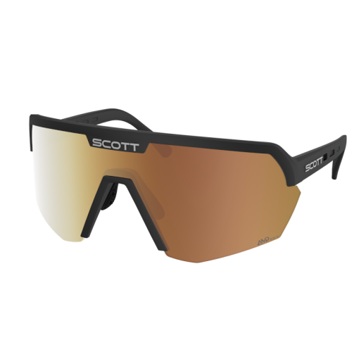 Productfoto van SCOTT Sport Shield Light Sensitive Bril - black / AMP LS gold chrome S1-3