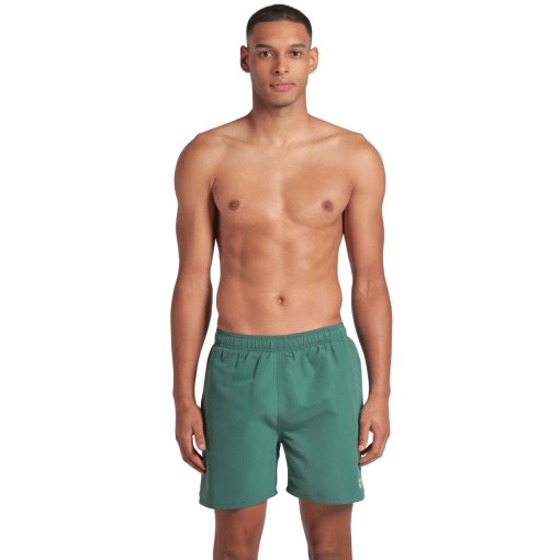 Foto de arena Fundamentals R Boxer Pantalones cortos de playa para hombre - Mangrove/Artic Lime