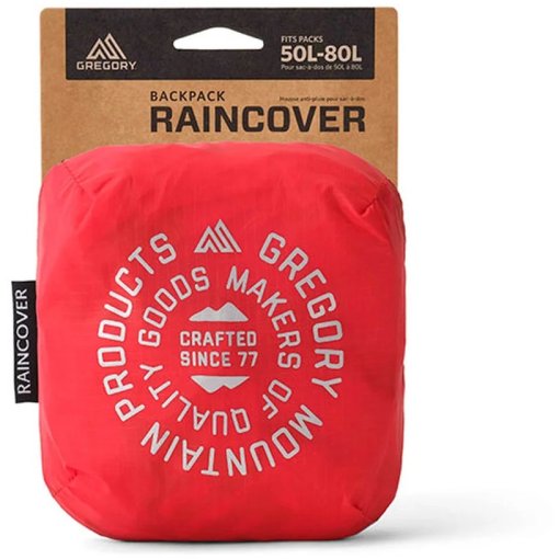 Productfoto van Gregory Regenhoes 50L-80L - Beaming Red