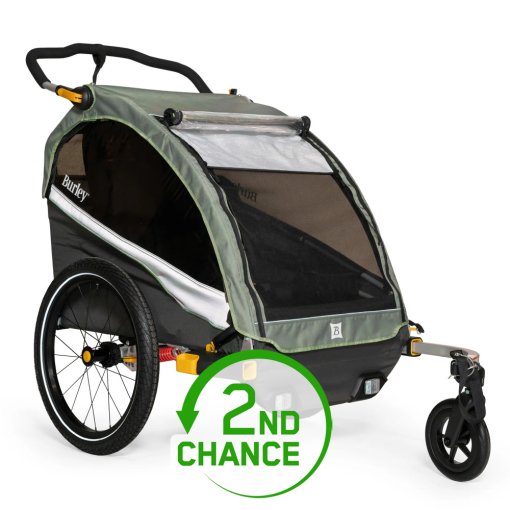Foto de Burley Remolque Bicicleta - D&#039; Lite X para 1-2 Niños - sage green/charcoal - Producto Reacondicionado