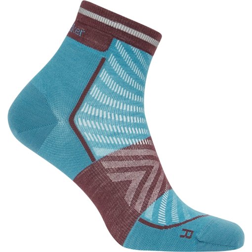 Foto de Icebreaker Calcetines Hombre - Merino Run+ Ultralight Mini - Topaz/Java