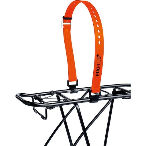 Fixplus Set van 4 nano-riemen, afmetingen: kort en smal, sjorriem voor het vastzetten, bundelen en vastzetten, speciaal kunststof met aluminium gesp, 23 cm x 1,2 cm (rood