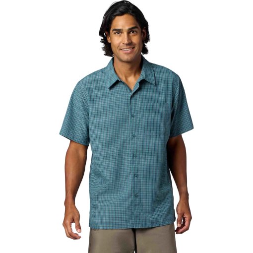Photo produit de Marmot Eldridge Novelty Classic Chemise à manches courtes pour hommes - seafloor mini oliver plaid