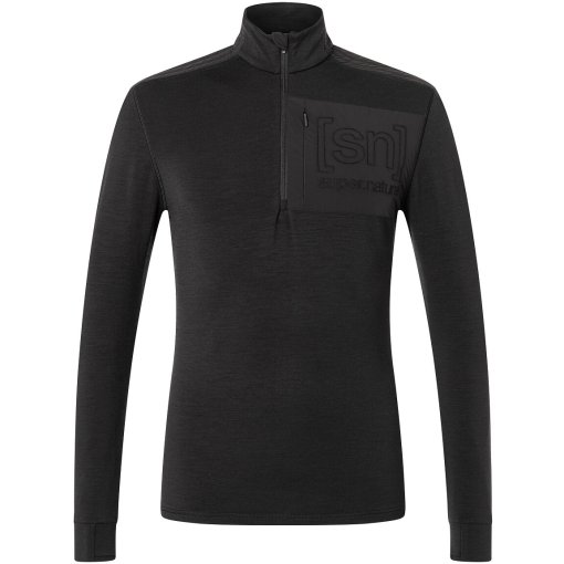 Picture of SUPER.NATURAL Shoulder Guard 1/4 Zip Men - Jet Black
