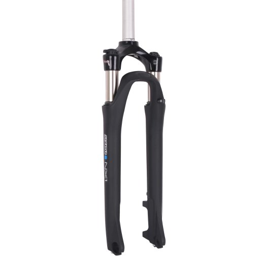 Foto de SR Suntour SF22 NX1 Coil LO DS 28&quot; Horquilla de Suspensión - 63mm - 1 1/8&quot; - 9x100mm QR - negro mate