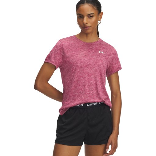 Immagine prodotto da Under Armour Maglia a Maniche Corte Donna - UA Tech™ Twist - Fuchsia Dusk/White