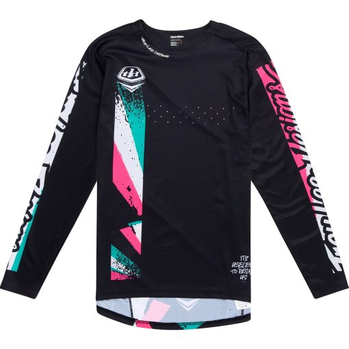 Foto de Troy Lee Designs Maillot de Manga Larga Hombre - Sprint - Full Pull Black
