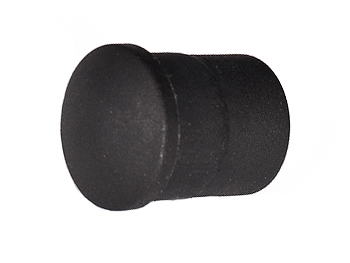 Produktbild von Tubus Rohrendstopfen 10 x 0,7mm schwarz (1 Stück)