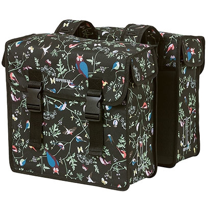 Produktbild von Basil Wanderlust Double Gepäckträgertasche (Paar) - 2x17.5L - charcoal