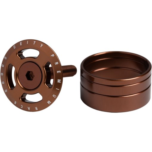 Picture of Deity Components Crosshair Headset Cap + Spacer Kit - 1 1/8&quot; - bronze