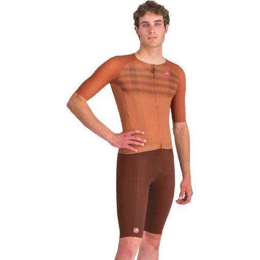 Castelli Free Aero Race S Bibshorts Men - deep mocha 227 | BIKE24
