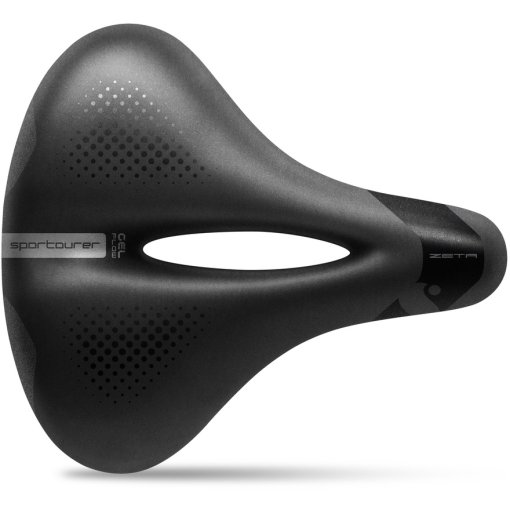 Foto de Sportourer Zeta Gel Flow Hi-Viz Sillín - negro