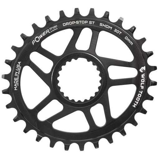 Produktbild von Wolf Tooth PowerTrac Ovales Kettenblatt - Shimano Direct Mount | Boost - Drop-Stop ST | Offset 0mm