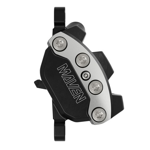 Foto de SRAM Pinza de Freno de Disco Maven - Ultimate | 4 Pistones | B1 - negro / plateado